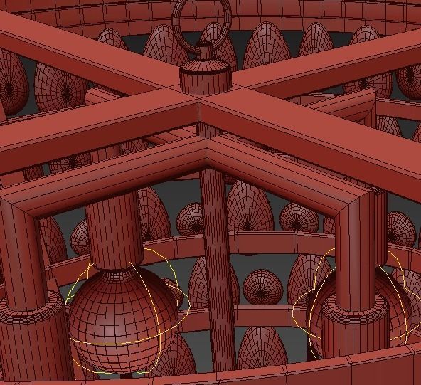 Clarissa Glass Drop Pendant 3D model_5