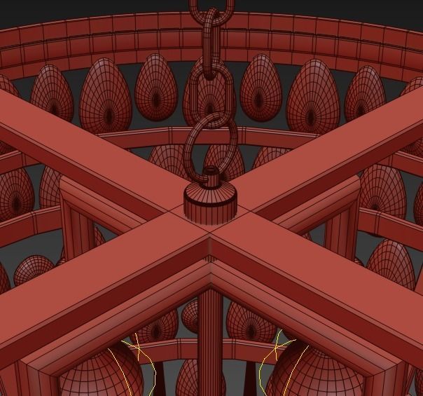 Clarissa Glass Drop Pendant 3D model_3