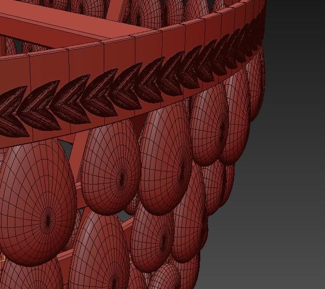 Clarissa Glass Drop Pendant 3D model_4