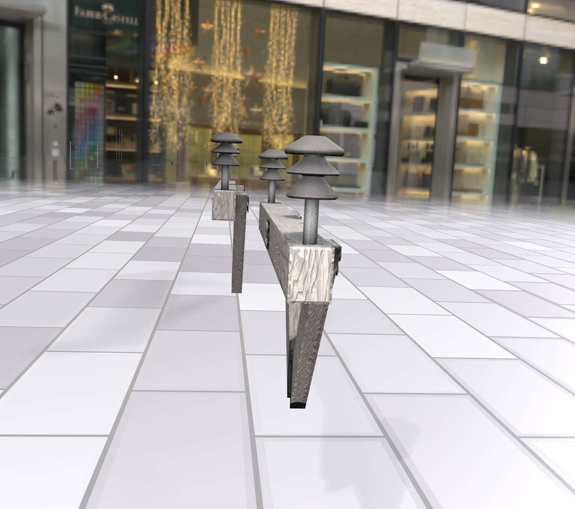 Wood Power Pole Cross Connection 4 - Object 123 Low-poly 3D model_35