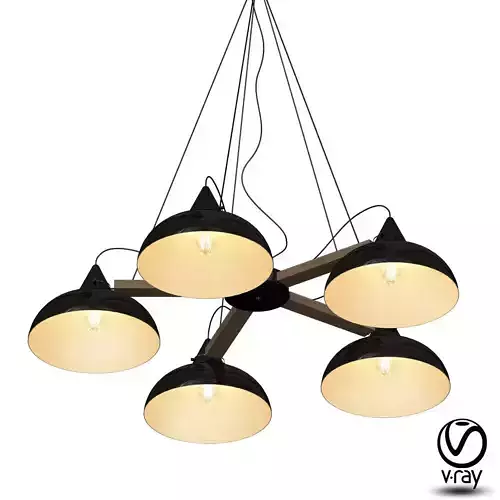 Coneca Pendant 3 Black Loft Concept