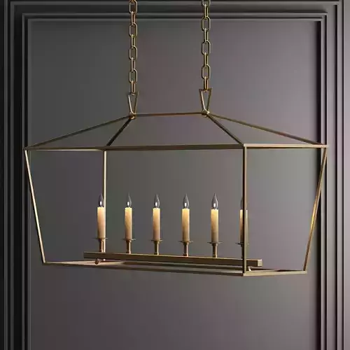 Linear Pendant Bronze RH chandelier