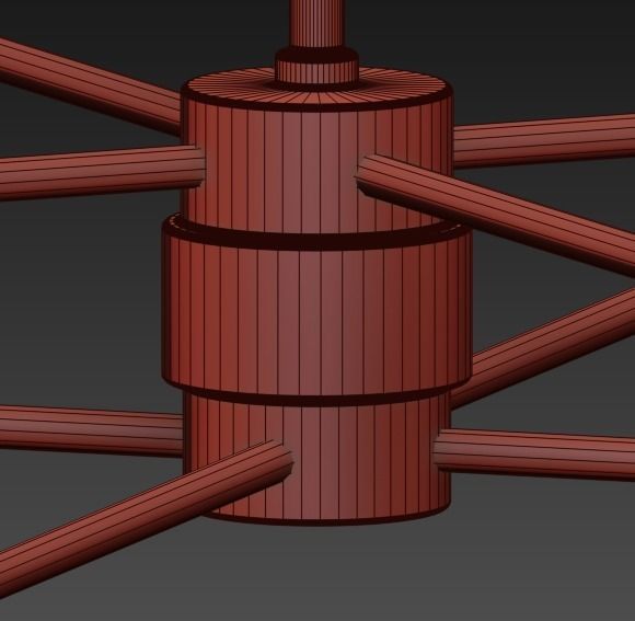 Bistro Globe Clear Glass Chandelier 3D model_3