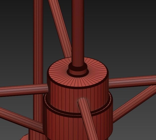 Bistro Globe Clear Glass Chandelier 3D model_7