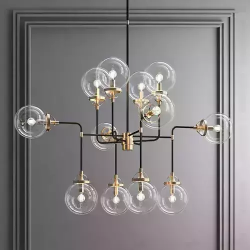 Bistro Globe  Glass Chandelier