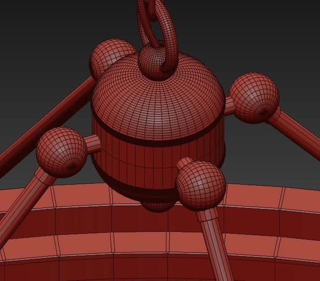 GASLIGHT LENS Chandelier 8 3D model_2