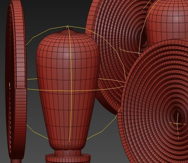 GASLIGHT LENS Chandelier 8 3D model_6