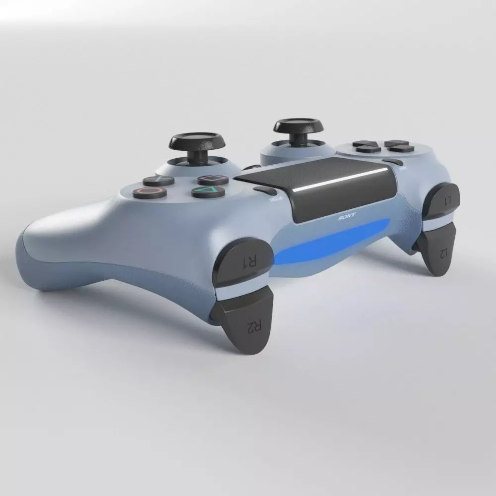 Sony PlayStation 4 DualShock Controller Titanium Blue Edition 3D model_0