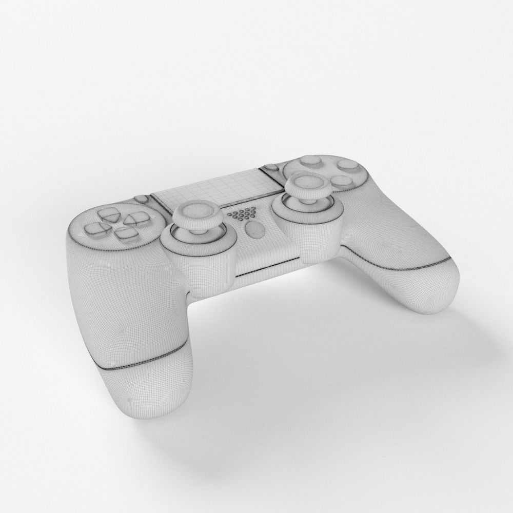 Sony PlayStation 4 DualShock Controller Titanium Blue Edition 3D model_7