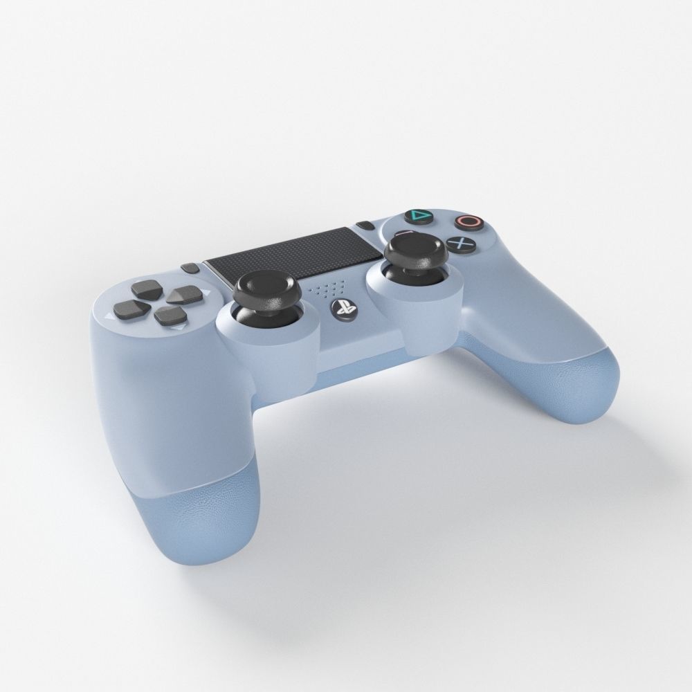 Sony PlayStation 4 DualShock Controller Titanium Blue Edition 3D model_3