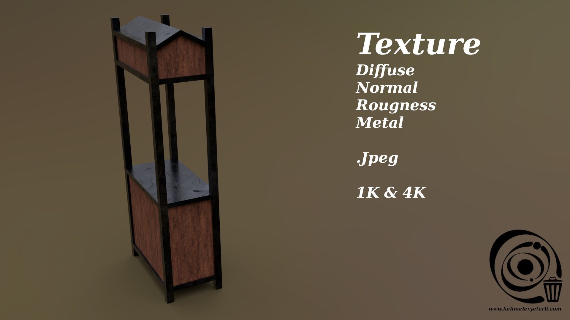 Trade stand 08 R Low-poly 3D model_4