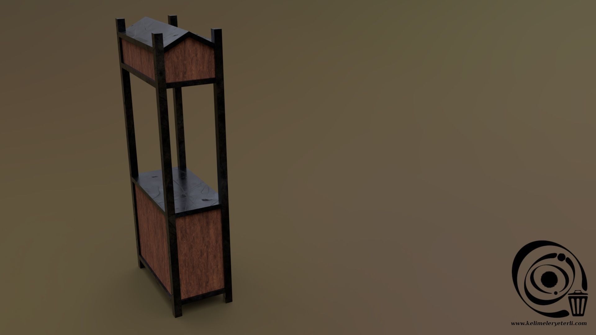 Trade stand 08 R Low-poly 3D model_1