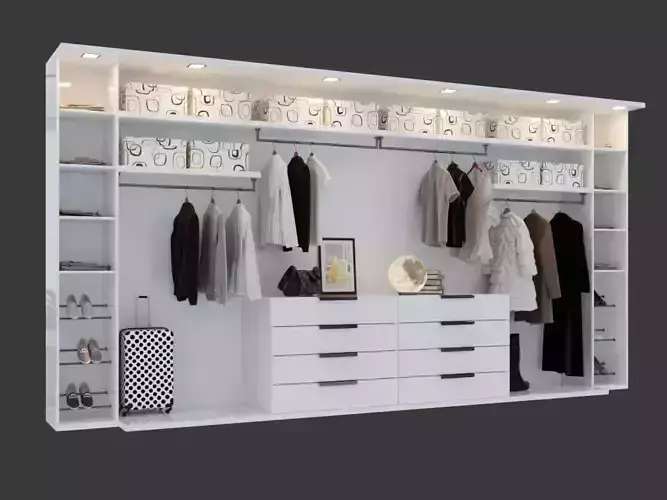 Womens wardrobe 3D model