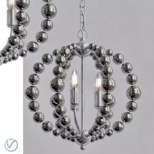 Chandelier Amber Bamboo Pendant