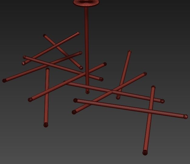 Trendy Light Fixtures 3D model_7