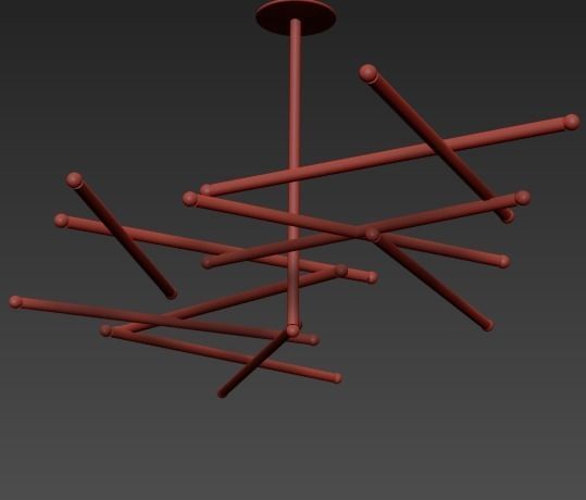 Trendy Light Fixtures 3D model_1