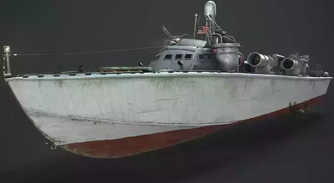 Higgins PT 71 Low-poly 3D model