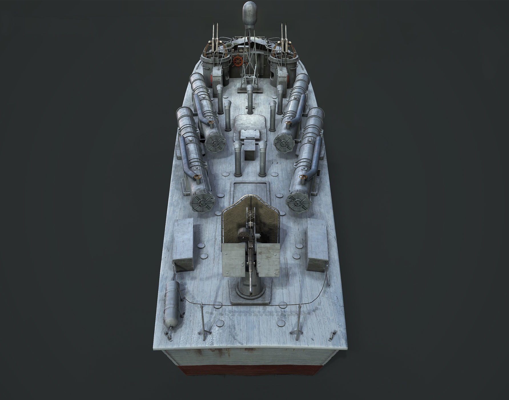 Higgins PT 71 Low-poly 3D model_5