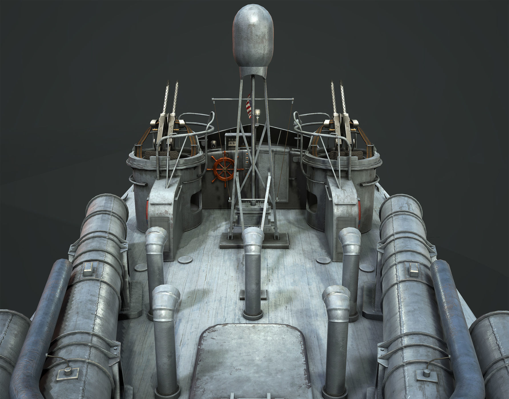 Higgins PT 71 Low-poly 3D model_3