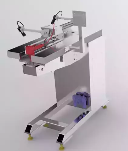 Circular tube welding mobile car 3D model