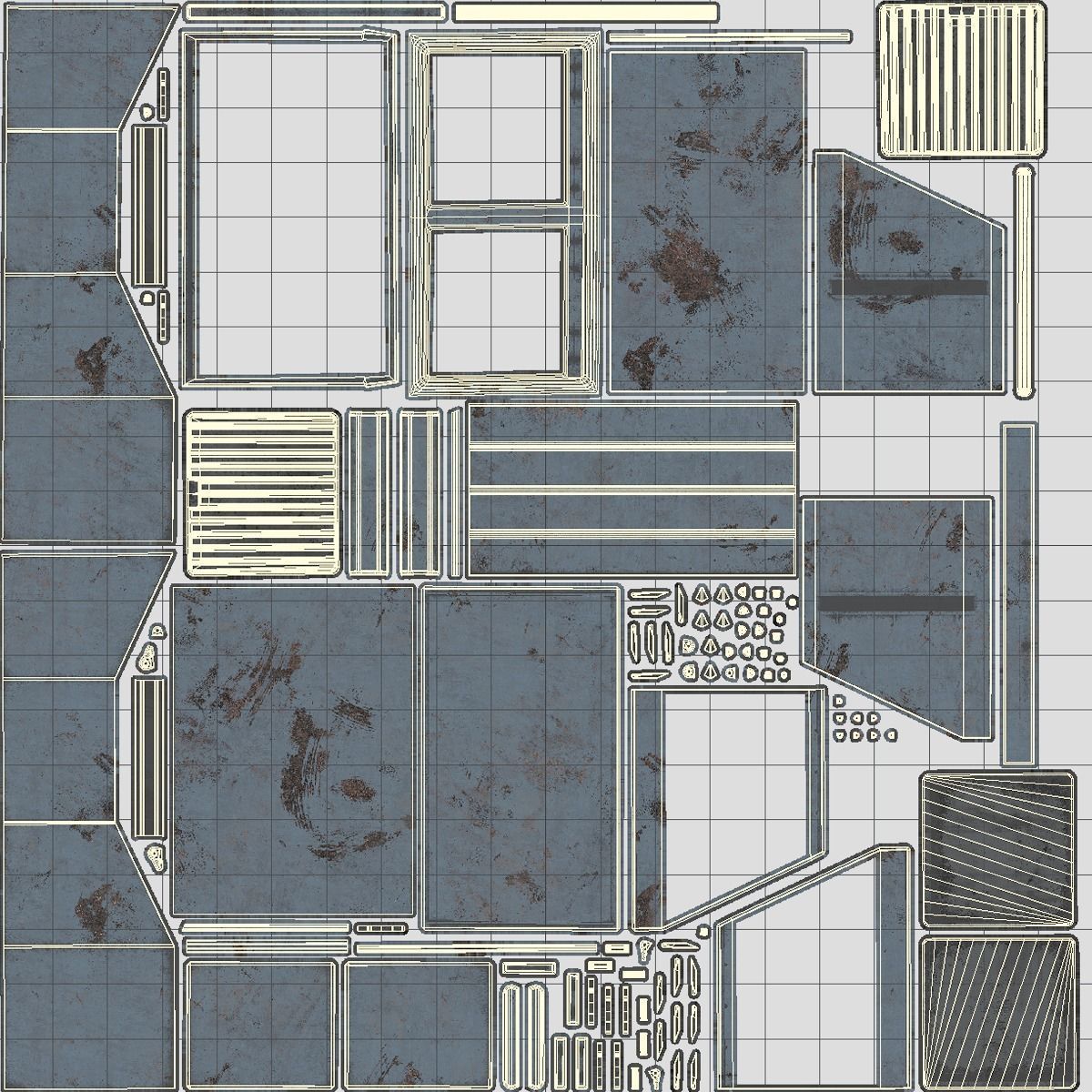 Sci fi Valleway Low-poly 3D model_12