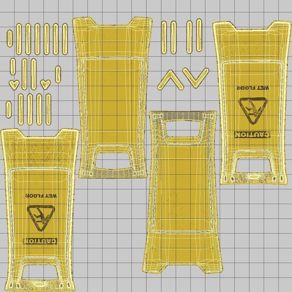 Sci fi Valleway Low-poly 3D model_5