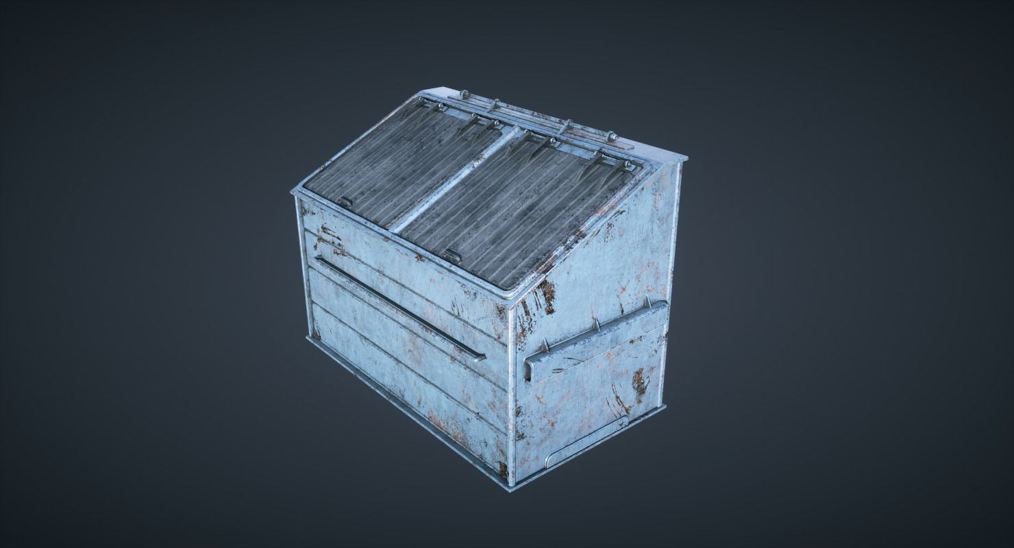 Sci fi Valleway Low-poly 3D model_8