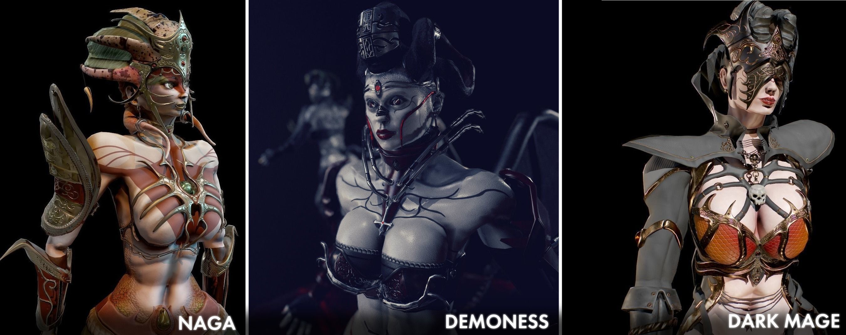 Fantasy Girls 3D Model Collection_14