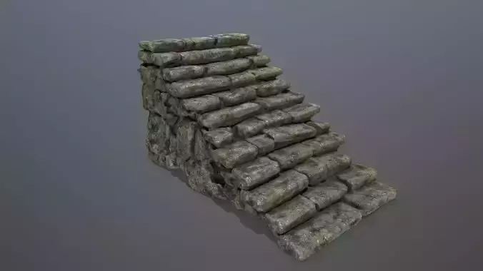 stairs pile of bricks