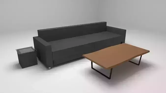 Furniture sofa and coffee table