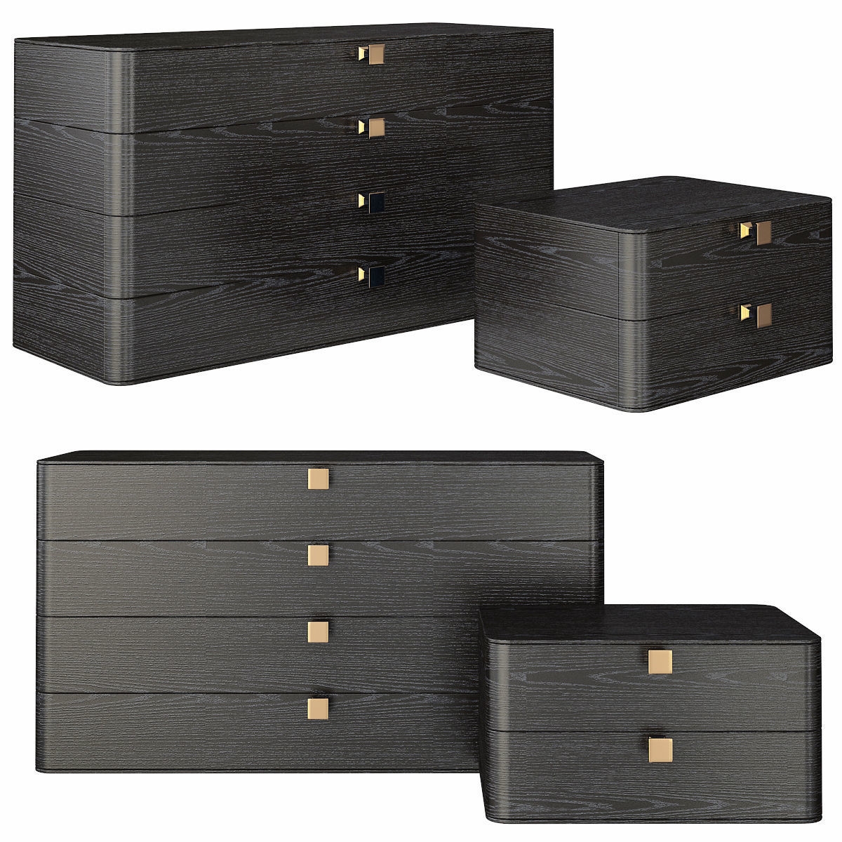 Collection of Sideboard Chest of drawer 3d model 29 pieces 3D model_9