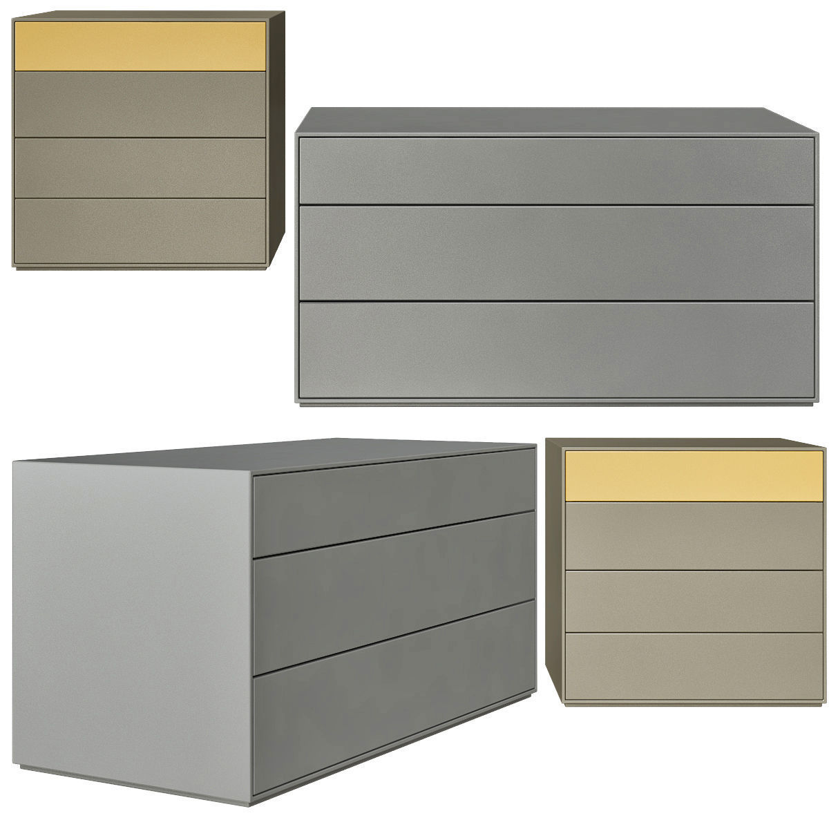 Collection of Sideboard Chest of drawer 3d model 29 pieces 3D model_1