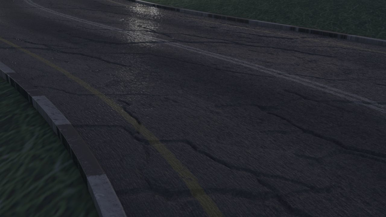 Realistic road winding in forest 3D model_5