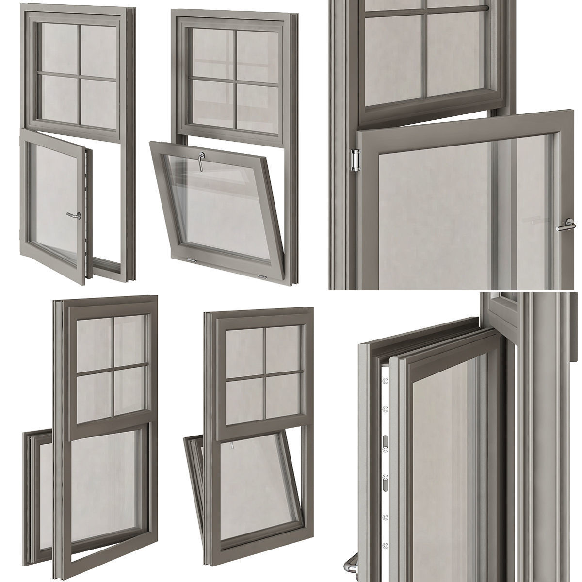 Windows 3d model Collection 9 pieces 3D model_4