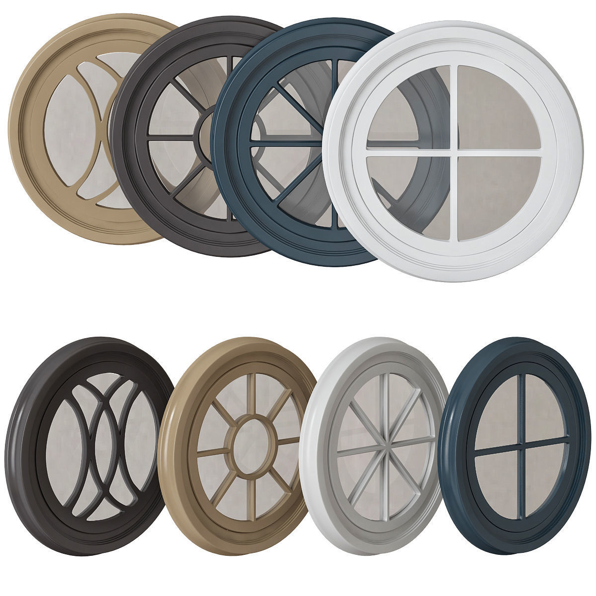 Windows 3d model Collection 9 pieces 3D model_1