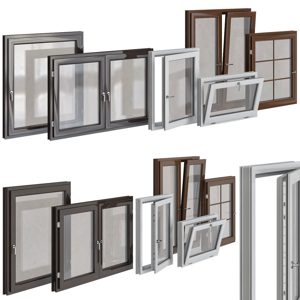 Windows 3d model Collection 9 pieces 3D model_9