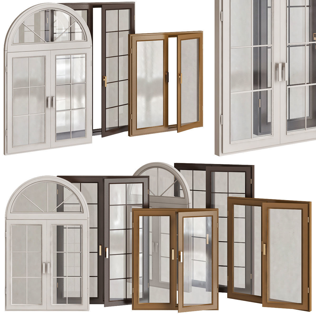 Windows 3d model Collection 9 pieces 3D model_6