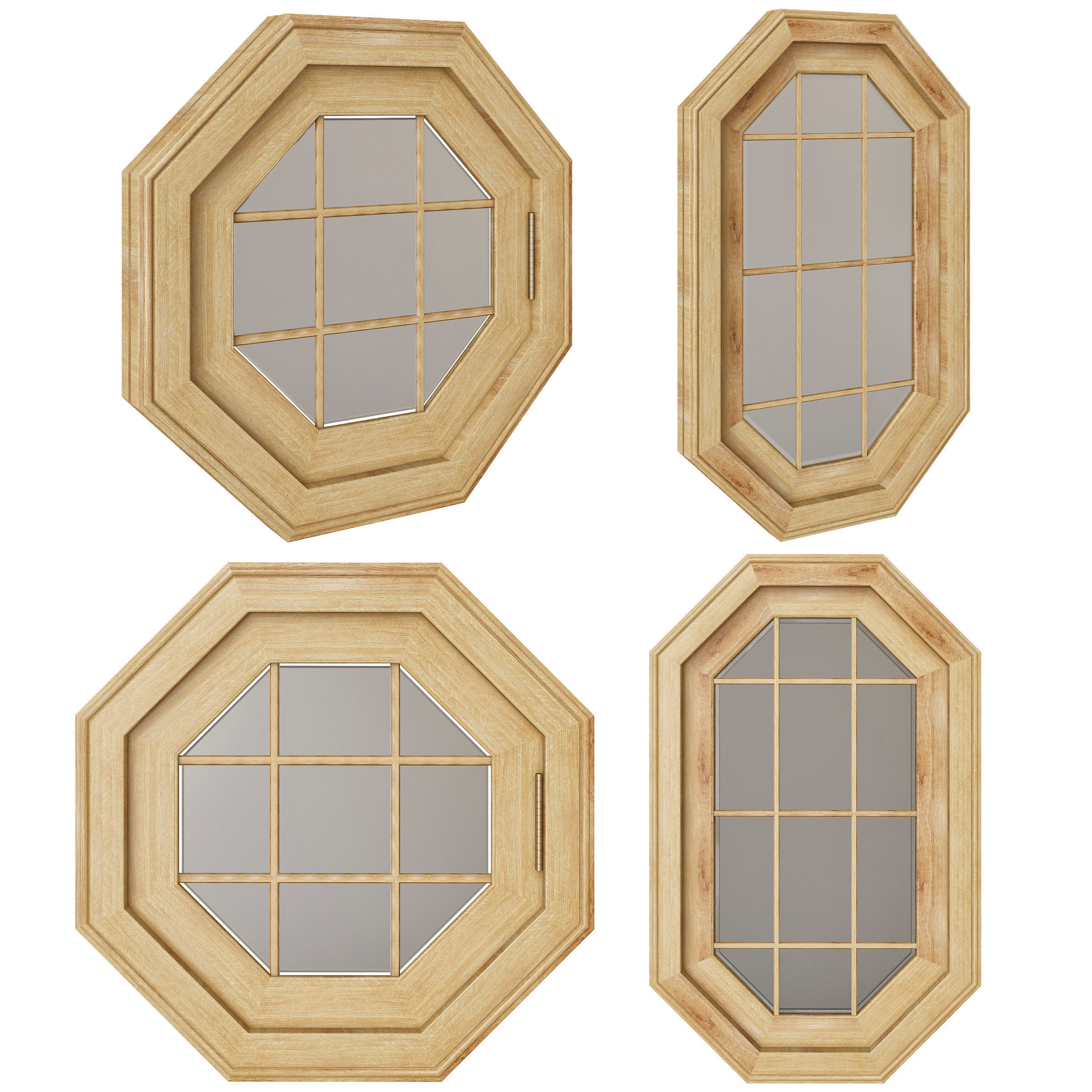 Windows 3d model Collection 9 pieces 3D model_2