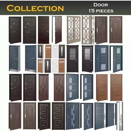 Door Collections 3d model 3D model