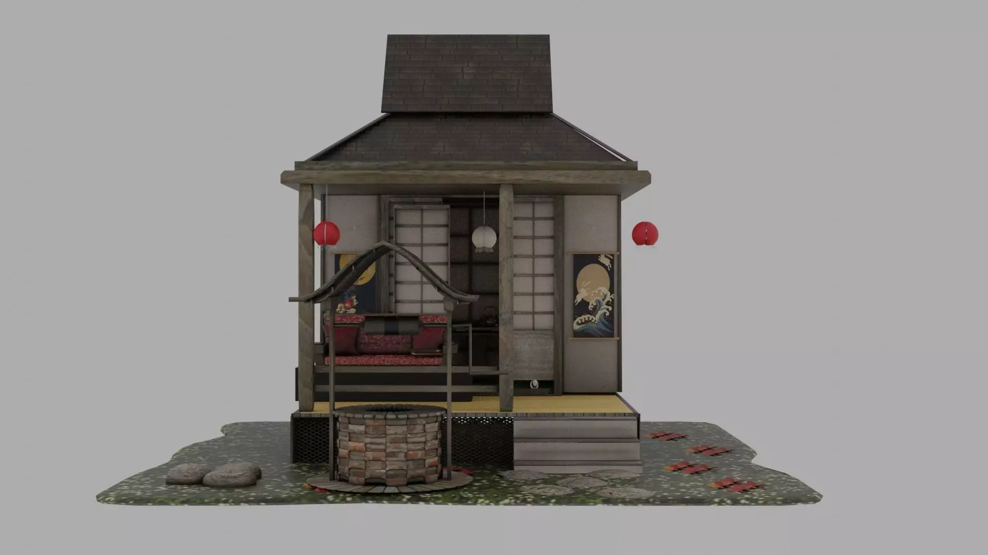 Tea House 3D model_0