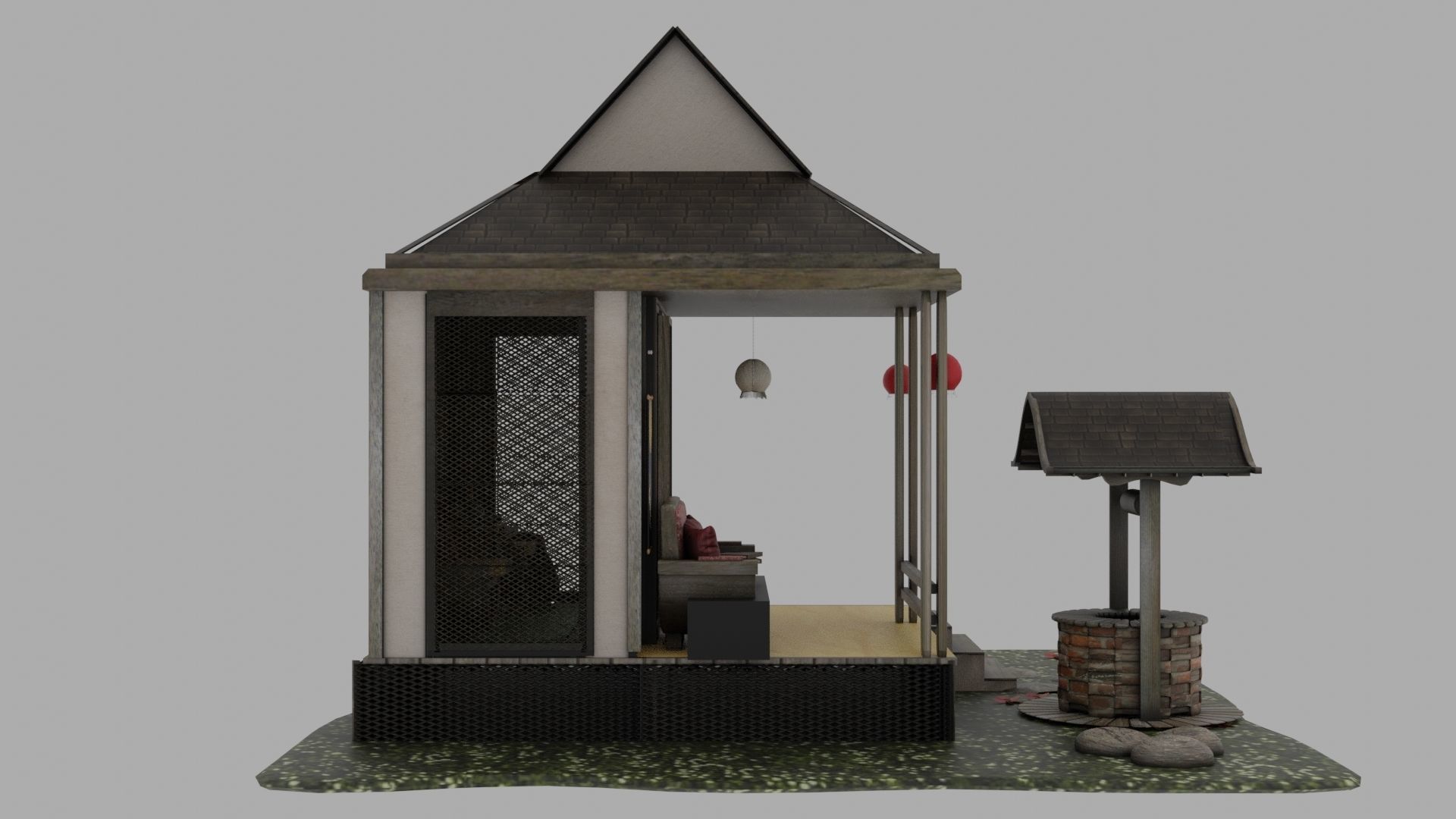 Tea House 3D model_3
