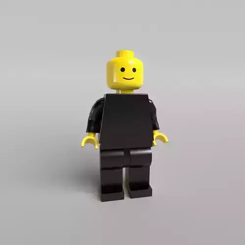 Lego Mini Figure Base 003 Free low-poly 3D model