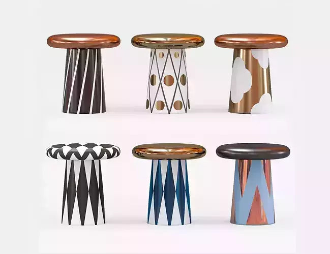 T-table D2 by Jaime Hayon 3D model