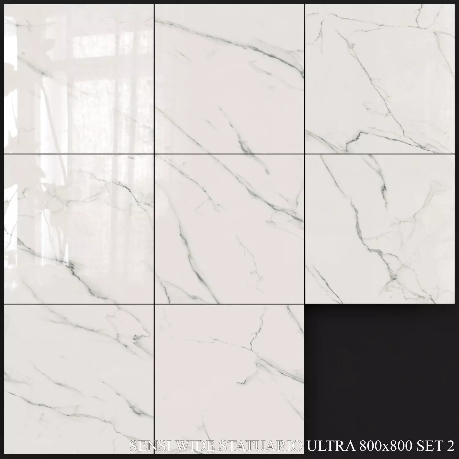 ABK Sensi Wide Statuario Ultra 800x800 Set 2 3D model_0