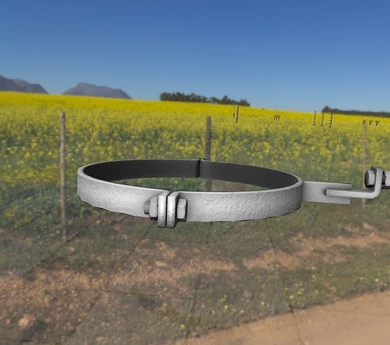 Ring for the  Iron Power Pole 2 - Object 125 Low-poly 3D model