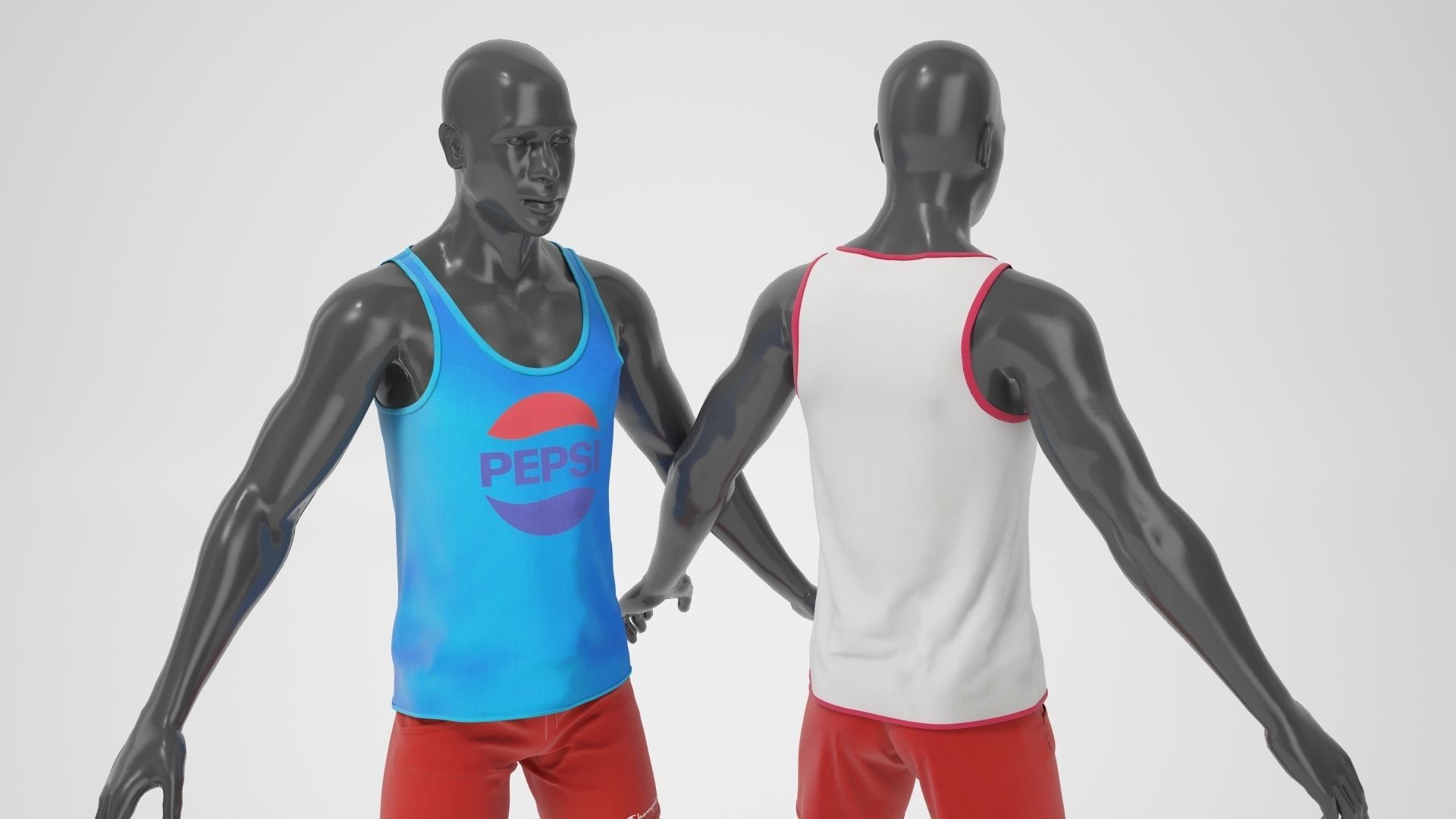 Male mannequins with clothes RELAXED pack 3D model_22
