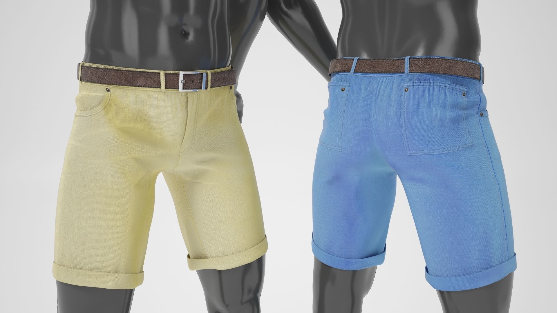 Male mannequins with clothes RELAXED pack 3D model_19