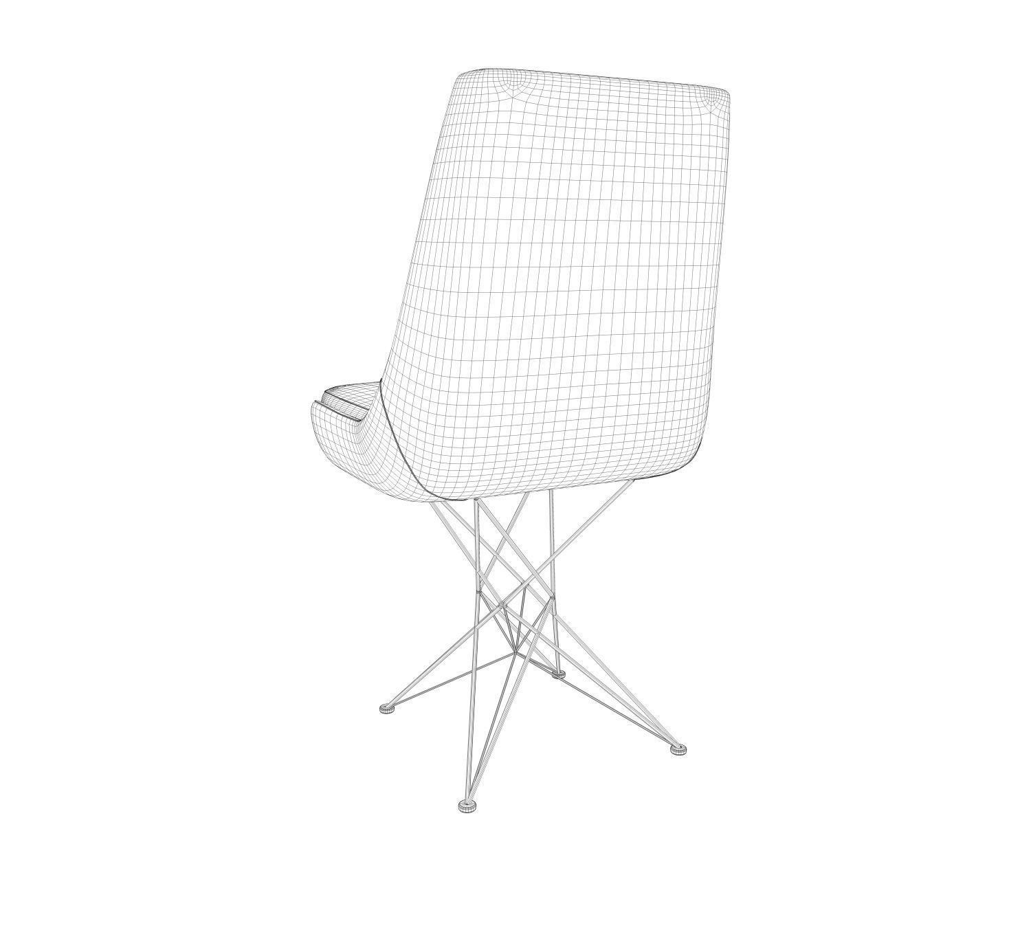 Chair design  3D model_4