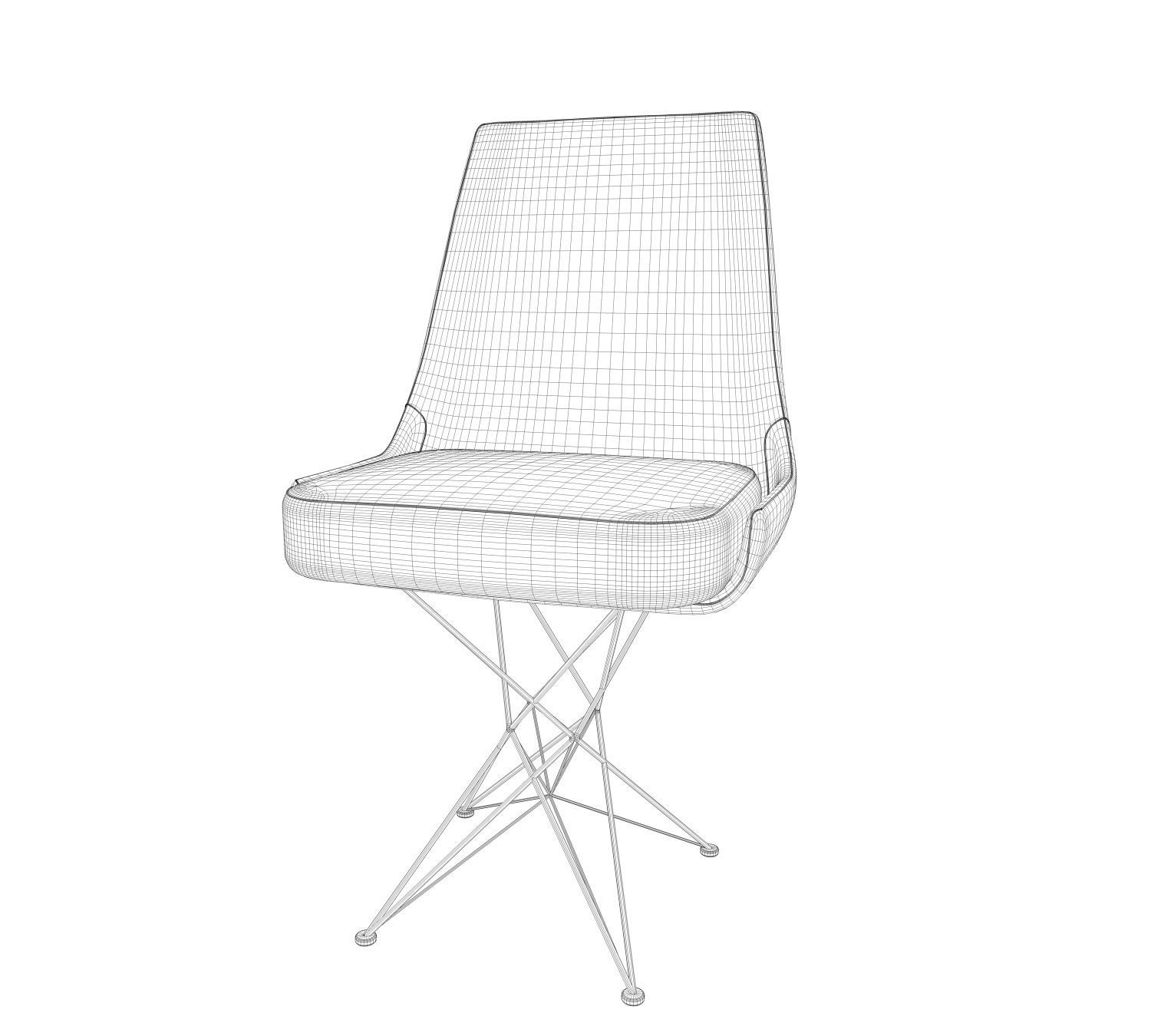 Chair design  3D model_3