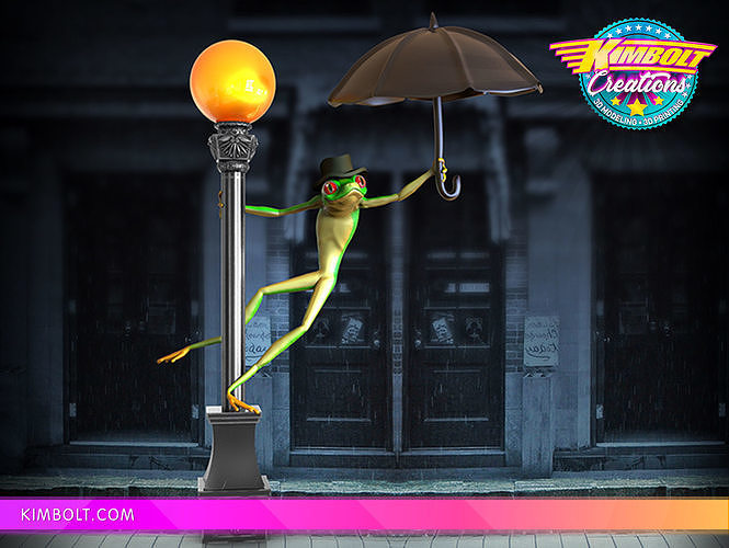Froggin the Rain 3D print model